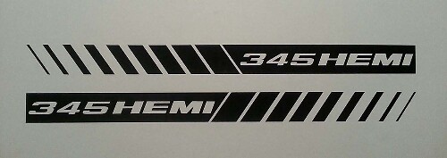 Strobe Hood Stripes Decals fits Dodge Ram 5.7 & Charger SRT8