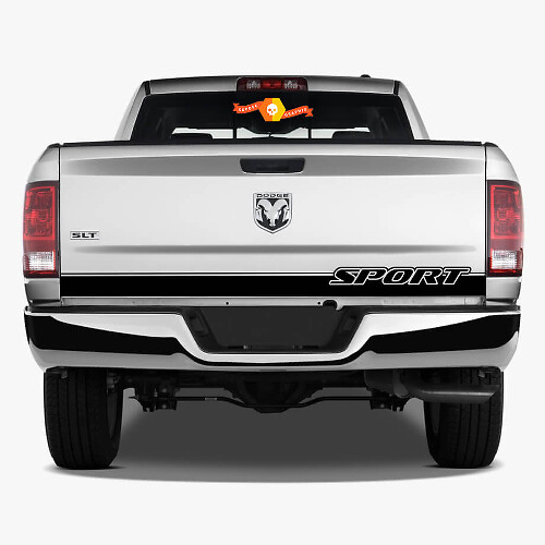 Tailgate Stripe Sticker Decal fits Dodge Ram 1500 Sport 2014–2018