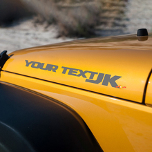 Hood Decals Vinyl Sticker Pair for Jeep Wrangler JK 2