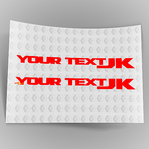 Side Fender Body Sticker Decal Pair for Jeep Wrangler JK