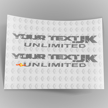 Unlimited Side Fender Body Sticker Decal Pair Distressed for Jeep Wrangler JK JL 2