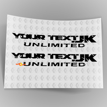 Unlimited Side Fender Body Sticker Decal Pair Distressed for Jeep Wrangler JK JL 3