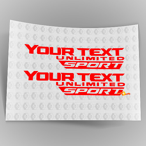 Unlimited Sport Side Body Sticker Decal OEM Style for Jeep Wrangler JL