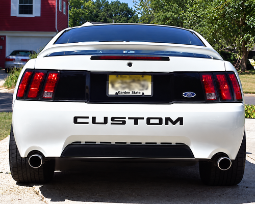 Solid Rear Trunk Lid Blackout Panel Trunk Vinyl Decal Sticker for Ford Mustang 1999-2004