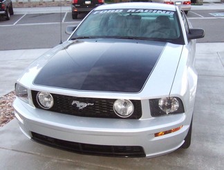 05-09 MUSTANG HOOD BLACKOUT WITH PINSTRIPES DECAL GRAPHICS STRIPES