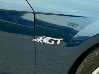 1999-2020 FORD MUSTANG EMBLEM FLAMES FOR GT - VINYL DECALS GRAPHICS STICKERS