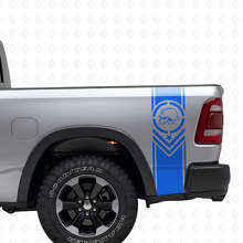 Metal Mulisha Style Rear Side Stripes Vinyl Decal Set for Pickup Trucks_2