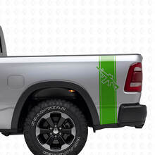 AR-15 Rifle Rear Side Stripes Vinyl Decal Set for Trucks_3
