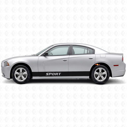 Sport Straight Stripes Side Vinyl Decal Sticker for Dodge Charger 2006-2010_1