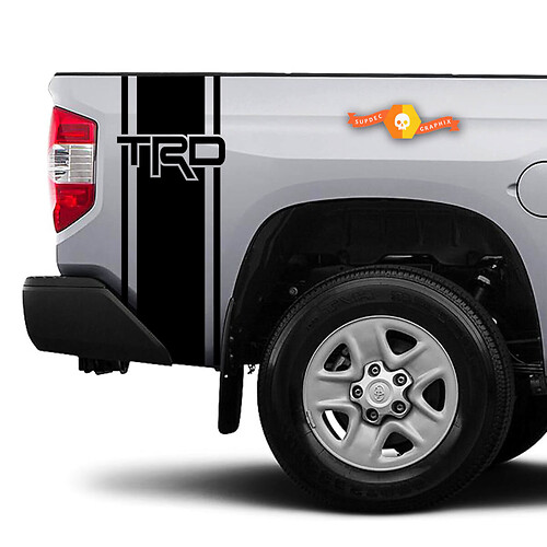 TRD Outline Stripes Bedside Vinyl Decal Sticker for Toyota Tacoma