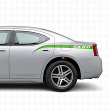 6.1L H/O Curved Stripes Bedside Vinyl Decal Sticker for Dodge Charger 2006-2010_3