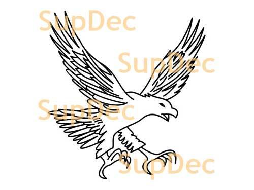 Eagle Vinyl Art Wall  Window Bathroom Sticker Decal removable #3