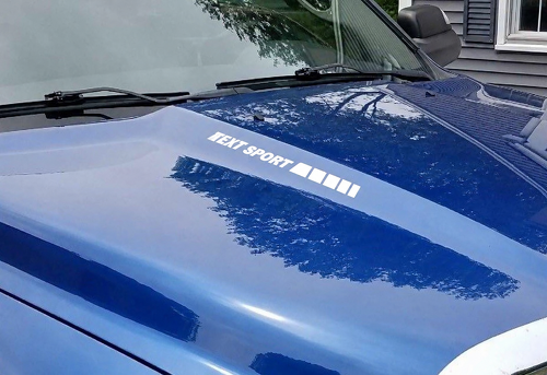 Custom Text Sport Hood Vinyl Stripes Decals for Dodge Ram 1500 2500