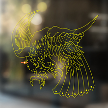 Attacking Eagle Universal Vinyl Decal Sticker_4