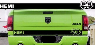 Ram 1500 Mopar Skull Tailgate Stripe Decal Hemi Dodge Truck 2009-2018 DR14