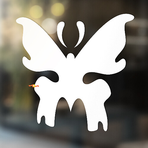 Butterfly Silhouette Universal Vinyl Decal Sticker