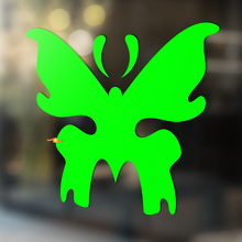Butterfly Silhouette Universal Vinyl Decal Sticker_3