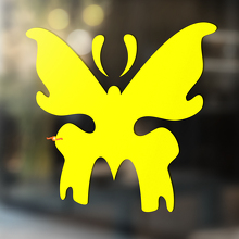 Butterfly Silhouette Universal Vinyl Decal Sticker_4