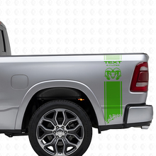 5.7L Custom Hemi Bed Side Stripes Vinyl Decal Set Dodge Ram 1500-3500_3