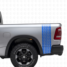 Tire Tread Truck Bedside Vinyl Decal Set for Dodge Ram 2009-2018_2
