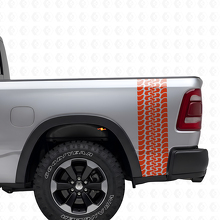 Tire Tread Truck Bedside Vinyl Decal Set for Dodge Ram 2009-2018_4