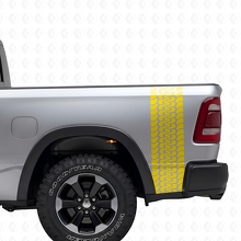 Tire Tread Truck Bedside Vinyl Decal Set for Dodge Ram 2009-2018_5