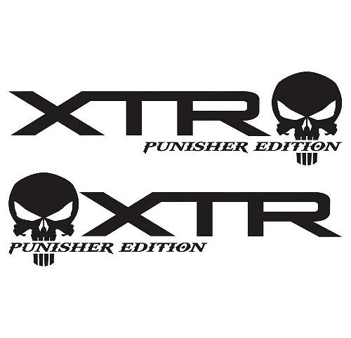 Punisher Off Road 4x4 Vinyl Truck Stickers Decals for Ford F150 F250 XTR