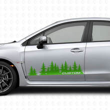 Forest Style Custom Door Vinyl Decal Kit for Suba Impreza_3