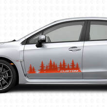 Forest Style Custom Door Vinyl Decal Kit for Suba Impreza_4