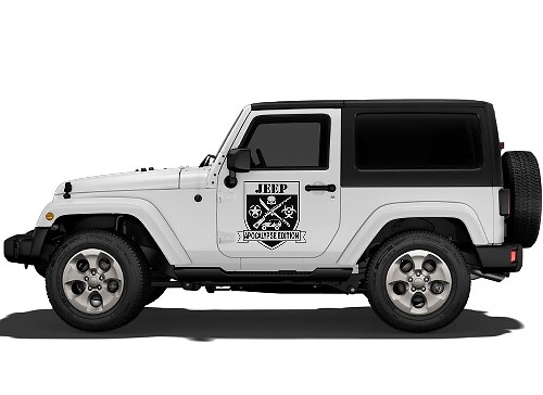 Door Decal Sticker for Jeep Wrangler Rubicon Sahara