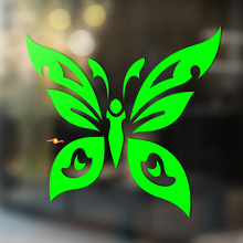 Butterfly Silhouette Tribal Style Universal Vinyl Decal Sticker_3