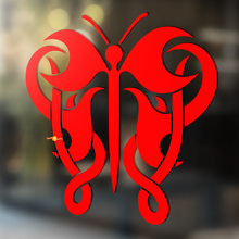 Butterfly Tribal Style Universal Vinyl Decal Sticker_2