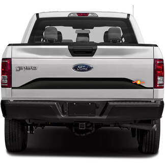 Ford F-150 2015-2017 Lower Tailgate Panel Stripes Sticker Decal