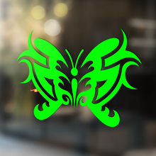 Spiked Butterfly Universal Vinyl Decal Sticker_3