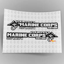 Custom Marine Corps Edition Side Hood Vinyl Decal Set for Jeep Wrangler_6