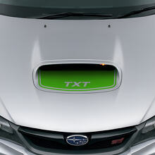 Custom Blackout Hood Scoop Vinyl Decal for Suba Impreza WRX STI_3