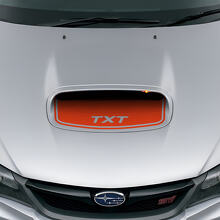 Custom Blackout Hood Scoop Vinyl Decal for Suba Impreza WRX STI_4