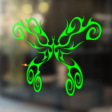 Butterfly Thin Lines Tribal Style Universal Vinyl Decal Sticker_3