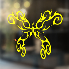 Butterfly Thin Lines Tribal Style Universal Vinyl Decal Sticker_4