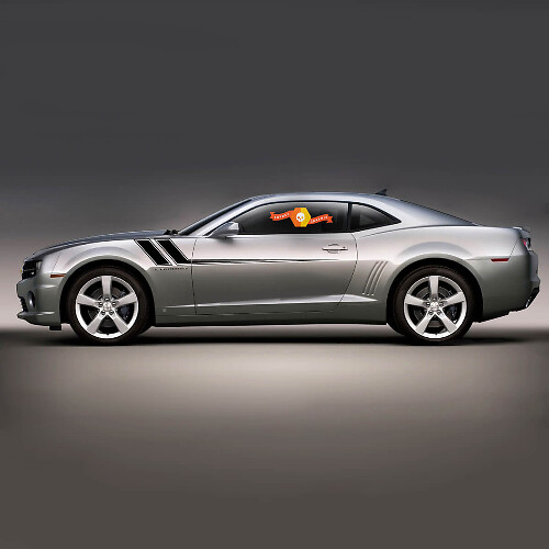 2010 2011 2012 2013 2014 2015 Chevy Camaro Fender to Side Rally Stripes Stickers Decals