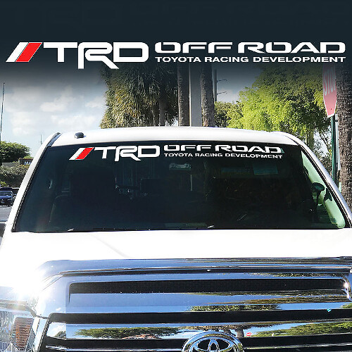 TRD Style Off Road Windshield Banner Decal for Toyota Tacoma Tundra