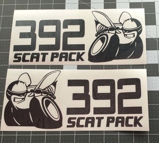 VINTAGE DODGE BOYS Scat Pack Sticker Super Bee Charger R/T 392 Scatpack