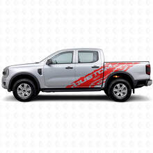 Mud Splash & Custom Text Side Vinyl Decals Kit for Musclecar Ranger Wildtrak _5