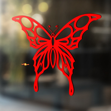 Butterfly with Pattern Wings Universal Vinyl Decal Sticker_2