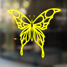 Butterfly with Pattern Wings Universal Vinyl Decal Sticker_4