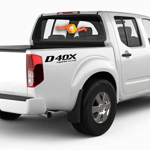 2X Nissan Frontier D40X Vinyl Both Side Stickers Decals 4x4 Graphics