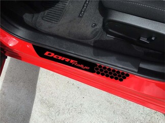 4X Dodge Dart Rallye Vinyl Door Sill Decals 2013 - 2018 Turbo GT Rallye SXT