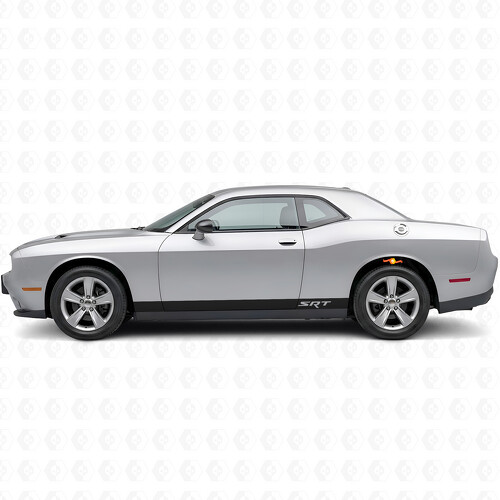 SRT Style Stripes Rocker Panel Vinyl Decal Sticker for Dodge Challenger 2009-2018
