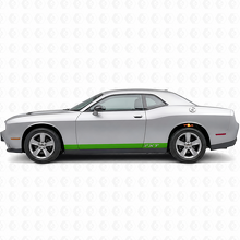 TXT Solid Rocker Stripe Pair Rocker Panel Vinyl Decal Sticker for Dodge Challenger 2009-2018_3
