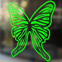 Butterfly Outline Silhouette Universal Vinyl Decal Sticker_3